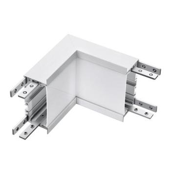 Lineáris LED lámpatest tartozék - L alakú csatlakozó, 10w, 4000K, természetes fehér, 1000lm, 120°, fehér, CRI>80, V-TAC, 387 kép