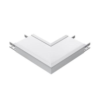Lineáris LED lámpatest tartozék - L alakú csatlakozó, 8w, 4000K, természetes fehér, 800lm, 120°, ezüst, CRI>80, V-TAC, 386 kép