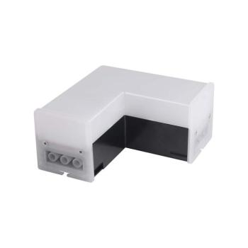 Lineáris LED lámpatest tartozék - L alakú csatlakozó, 8w, 4000K, természetes fehér, 800lm, 120°, fekete, CRI>80, V-TAC, 10173 kép