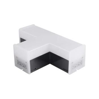 Lineáris LED lámpatest tartozék - T alakú csatlakozó, 10w, 4000K, természetes fehér, 1000lm, 120°, fekete, CRI>80, V-TAC, 23002 kép
