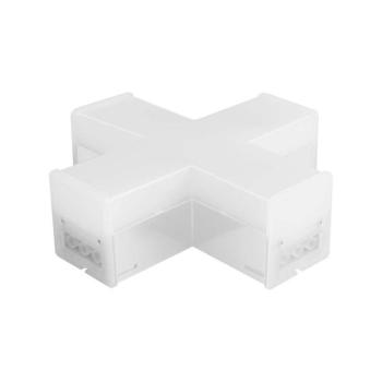 Lineáris LED lámpatest tartozék - X alakú csatlakozó, 12w, 6500K, hideg fehér, 1200lm, 120°, fehér, CRI>80, V-TAC, 10143 kép