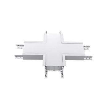Lineáris LED lámpatest tartozék - X alakú csatlakozó, 16w, 4000K, természetes fehér, 1600lm, 120°, ezüst, CRI>80, V-TAC, 394 kép