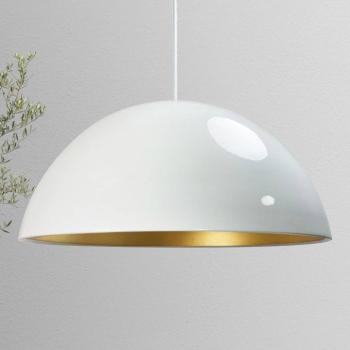 Lipeo függőlámpa, fehér/arany, Ø 40 cm, fém, E27 kép