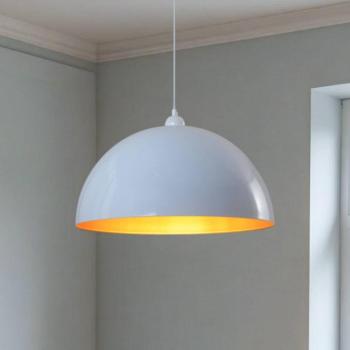 Lipeo lógó világítás, fehér/arany, Ø 50 cm, fém, E27 kép