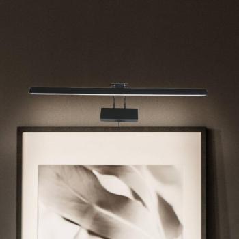 Litho LED fali világítás, fekete, fém, CCT, szélesség 60 cm kép