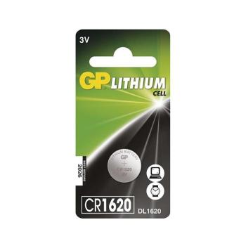 GP Ultra plus Lítium gombelem CR1620 1db/bliszter, 3V, B15701 kép