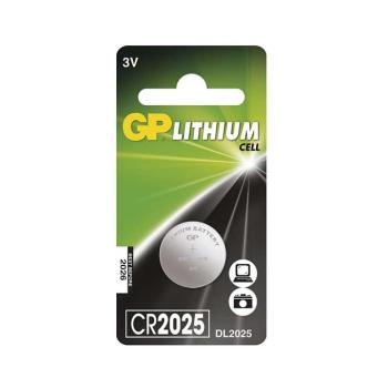 GP Ultra plus Lítium gombelem CR2025 1db/bliszter, 3V, B15251 kép