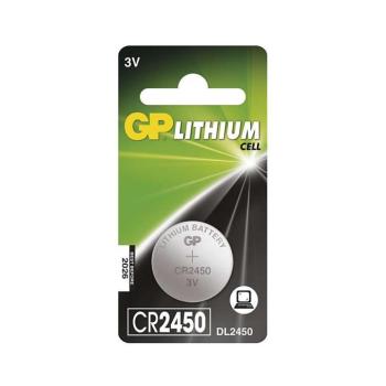 GP Ultra plus Lítium gombelem CR2450 1db/bliszter, 3V, B15851 kép