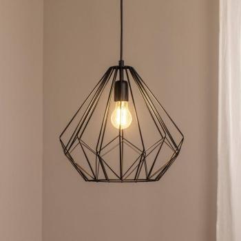 Lógó világítás Diamond, fekete, fém, Ø 37 cm, E27 kép
