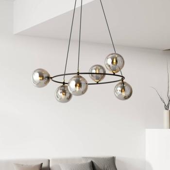 Glassy lógó világítás, grafit színű üveg, 75 cm, 6 izzós kép