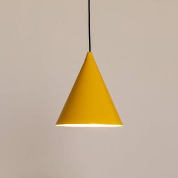Lógó világítás, Form, mustársárga, fém, Ø 24 cm, kúpos, E27 kép