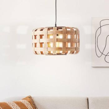 Lógó világítás Woodline, bambuszbúra, 1 izzó
