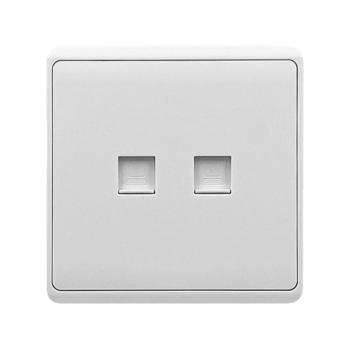 LONDON DOUBLE COMPUTER RJ45 SOCKET WHITE kép