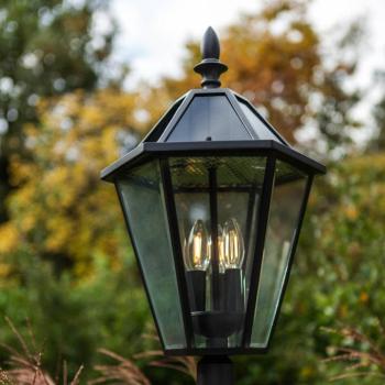 LONDON LED kültéri világítás, fekete, magasság 227 cm, IP44
