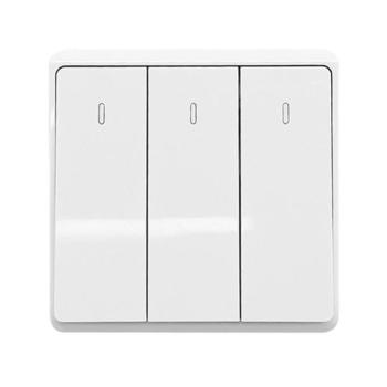 LONDON THREE BUTTONS ONE WAY SWITCH WHITE kép