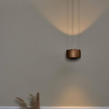 LOOM DESIGN Air LED lógó lámpa, karamellbarna, 13 cm, alumínium kép