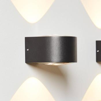 LOOM DESIGN Frey LED fali lámpa IP65 2x6W fekete színű kép