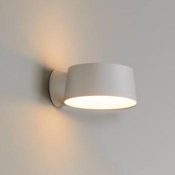 LOOM DESIGN LED fali világítás Cookie, fehér, alumínium, Ø 15 cm kép