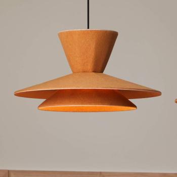 LOOM DESIGN LED lógó világítás Morphic, sárga, filc, Ø 50 cm kép