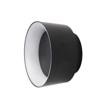 LOOM DESIGN LED mennyezeti lámpa Cookie fekete alumínium Ø 15 cm kép