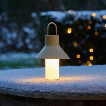 LOOM DESIGN LED tölthető asztali világítás Shadow Small, bézs, IP65 kép