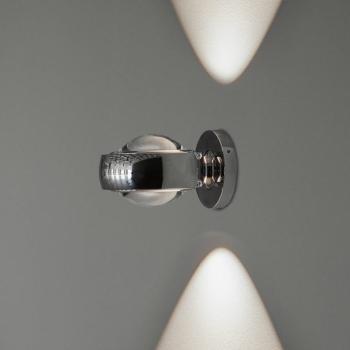 LOOM DESIGN LED fali lámpa Optic króm színű alumínium Ø 12 cm kép