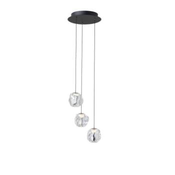 LOOM DESIGN LED függő világítás Ice Ball 3, átlátszó, akril kép