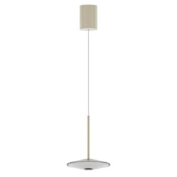 LOOM DESIGN LED függő világítás Solene, fehér, üveg, Ø 20 cm