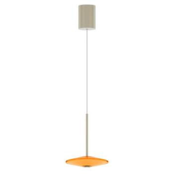 LOOM DESIGN LED függő világítás Solene, narancssárga, üveg, Ø 20 cm kép
