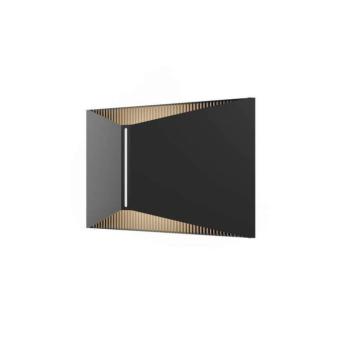 LOOM DESIGN LED kültéri fali világítás X, fekete, IP65, alumínium kép