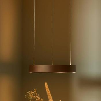LOOM DESIGN Velora LED lógó lámpa, karamellbarna, Ø40 cm, dimmelhető fényerő kép