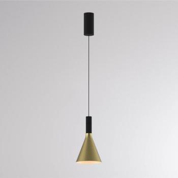 LORA I LED lógó világítás, sárgaréz, Ø 15 cm, dimmelhető, 40°, CCT kép