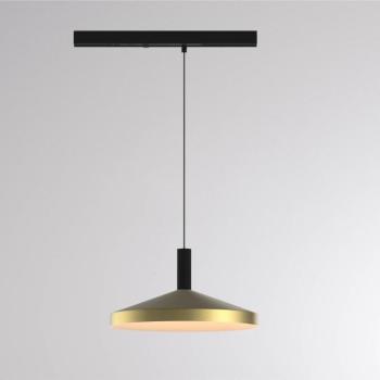 LORA III LED-es sínre szerelhető függőlámpa, sárgaréz, Ø 36 cm, 40° CCT,