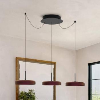 LORA III LED lógó világítás, fekete, Ø 36 cm, dimmelhető, 40° CCT kép