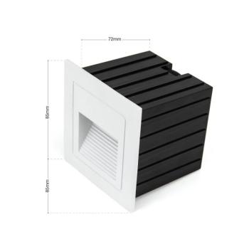 Loro LED fali lámpa, fehér, szélesség 8,5 cm, alumínium kép
