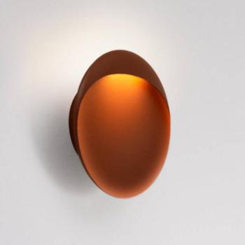 Louis Poulsen Flindt LED-es fali lámpa, corten, 2700 K, Ø 20 cm kép