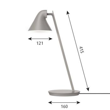 Louis Poulsen NJP Mini LED lámpa világos szürke kép