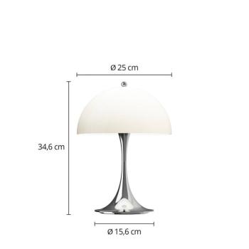Louis Poulsen Panthella PORTABLE 250 újratölthető világítás, króm/bézs kép