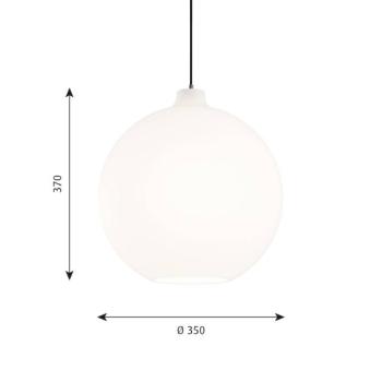 Louis Poulsen Wohlert üveg függő lámpa, Ø 35 cm kép