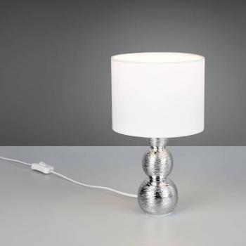 Lova asztali világítás, fehér/ezüst, magasság 29 cm, üveg/kerámia E27 kép