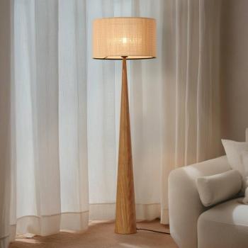 Lucande Fabrena álló világítás, természetes színű, bambusz, magasság 138 cm kép