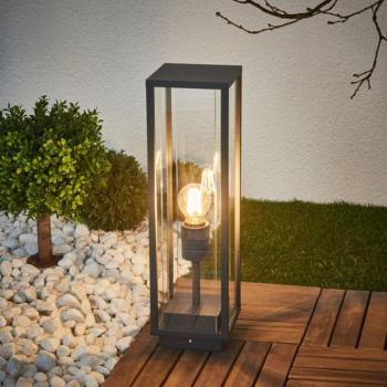Lucande Annalea állólámpa, 50 cm, antracit, IP54 kép
