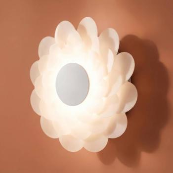 Lucande Bloem LED fali világítás, Ø 40 cm, fehér, 3 dimmelhető kép