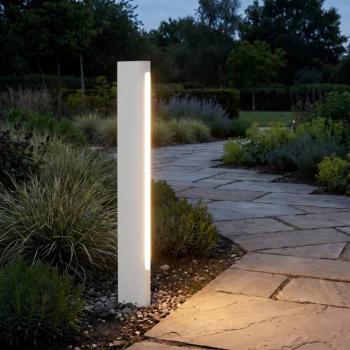 Lucande Celiora LED ösvény világítás, magasság: 80 cm, szürke, IP65 kép