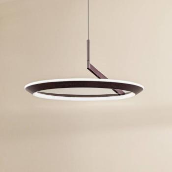 Lucande LED lógó világítás Eldra, kávébarna, Ø 55 cm, CCT kép