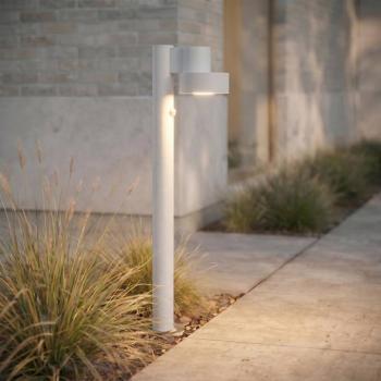 Lucande Elune LED ösvény lámpa, világosszürke, érzékelővel, IP44, 77 cm kép