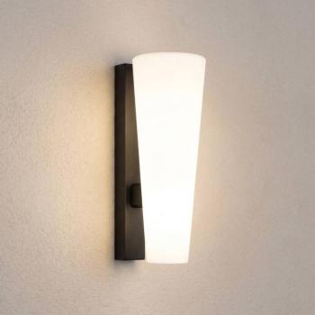 Lucande Jovra LED kültéri fali világítás, fekete, magasság 32 cm