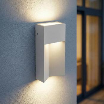 Lucande Kaholo LED kültéri fali lámpa, világosszürke, CCT, IP44 kép
