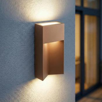 Lucande Kaholo LED kültéri fali világítás, barna, CCT, IP44 kép