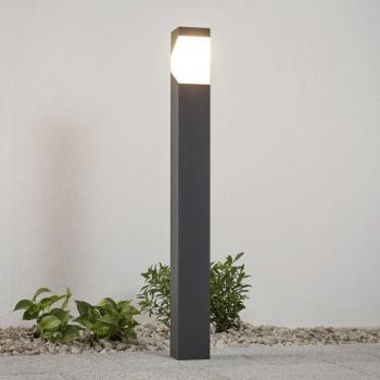 Lucande ösvény világítás Kiran, 100 cm, szürke, fém, IP44, E27 kép